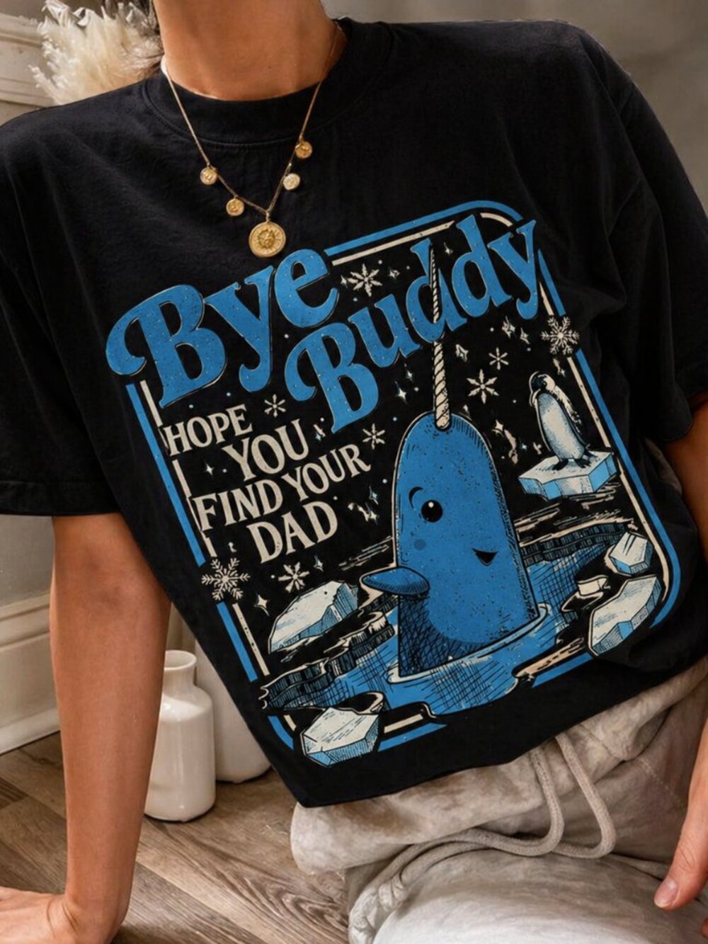Funny Narwhal Christmas T-shirt, Whale Holiday Graphic Tee
